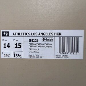Adidas Fear of God Athletics Los Angeles HKR in Carbon size 14